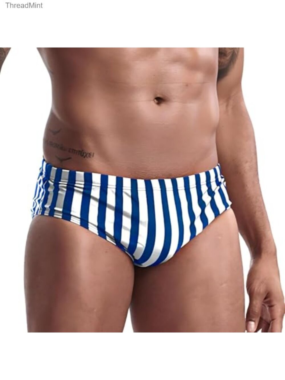 Men's Quick Dry Swim Briefs Drawstring Bathing Suit Trunks